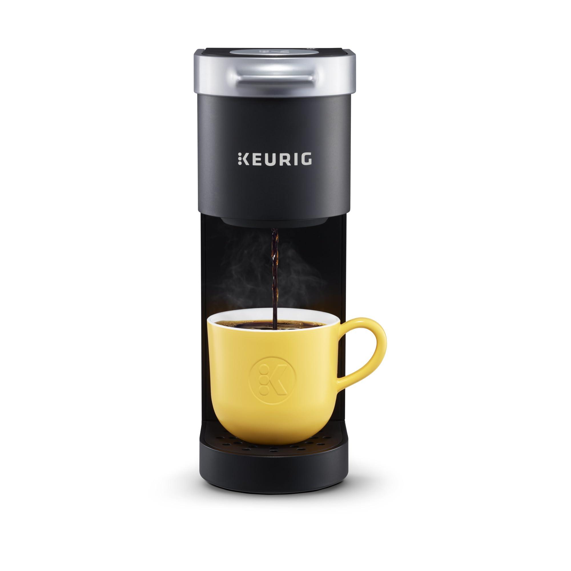 Keurig K-Mini Single Serve Coffee Maker in black on a countertop