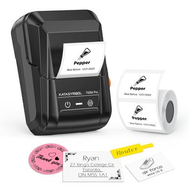 SUPVAN T50M Pro Bluetooth Label Maker Machine with Tape, Wide Waterproof Label