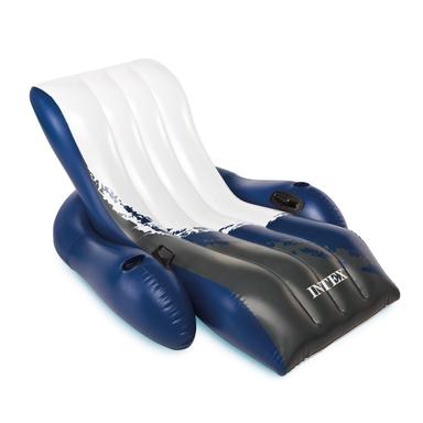 INTEX Inflatable Lounge Pool Recliner with Cup Holders