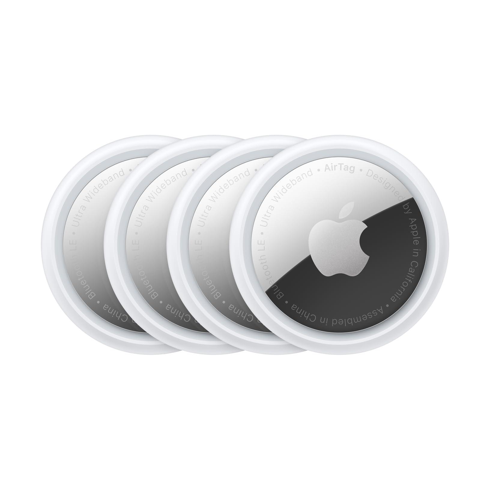 Apple AirTag 4-pack on white background
