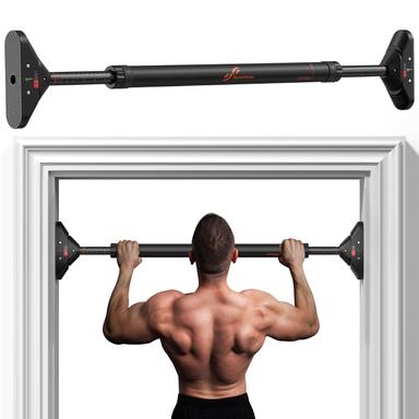 Sportneer Pull Up Bar: Strength Training Chin up Bar No Screws - Adjustable 29.5"-37"
