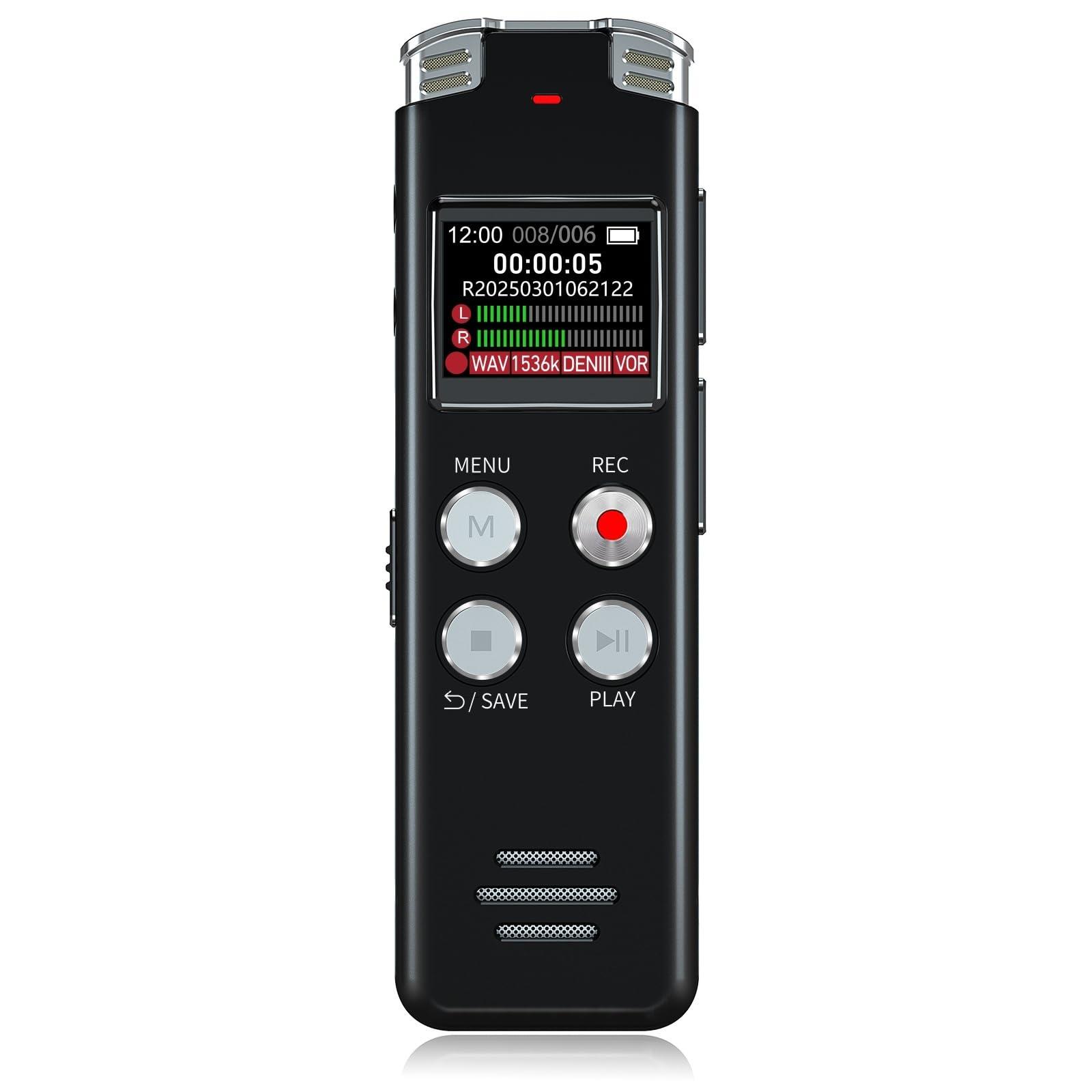 EVISTR 64GB Digital Voice Recorder
