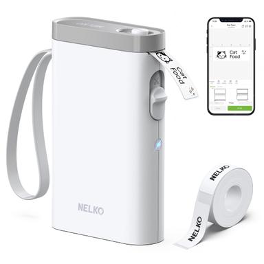 Nelko Label Maker Machine with Tape, P21 Bluetooth Label Printer