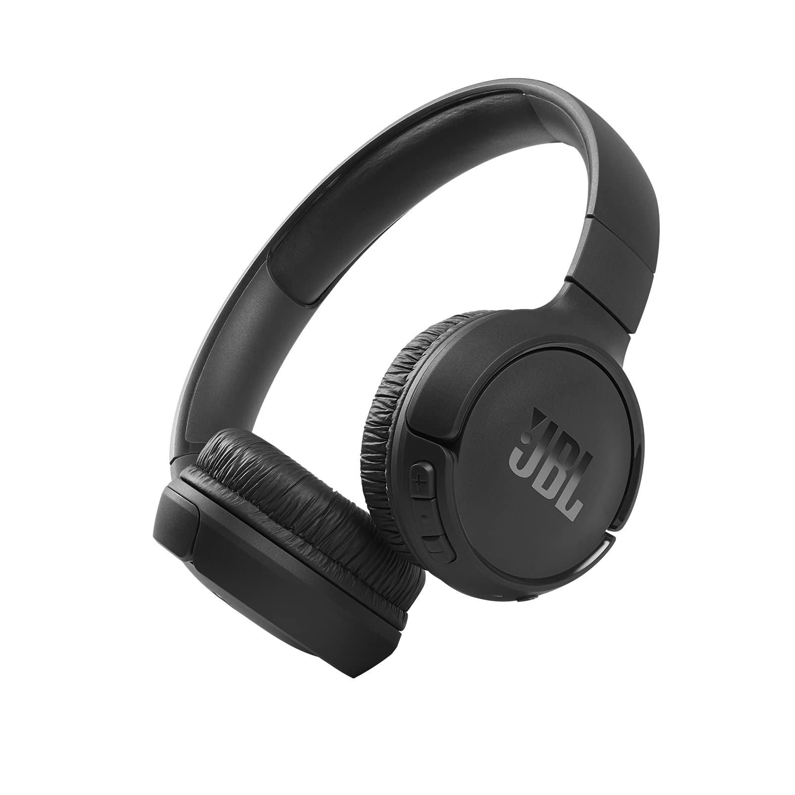 JBL Tune 510BT in black, folded