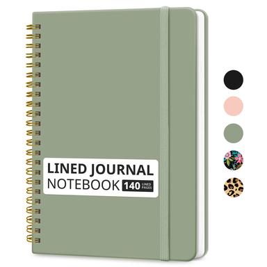 Taja Lined Spiral Journal Notebook