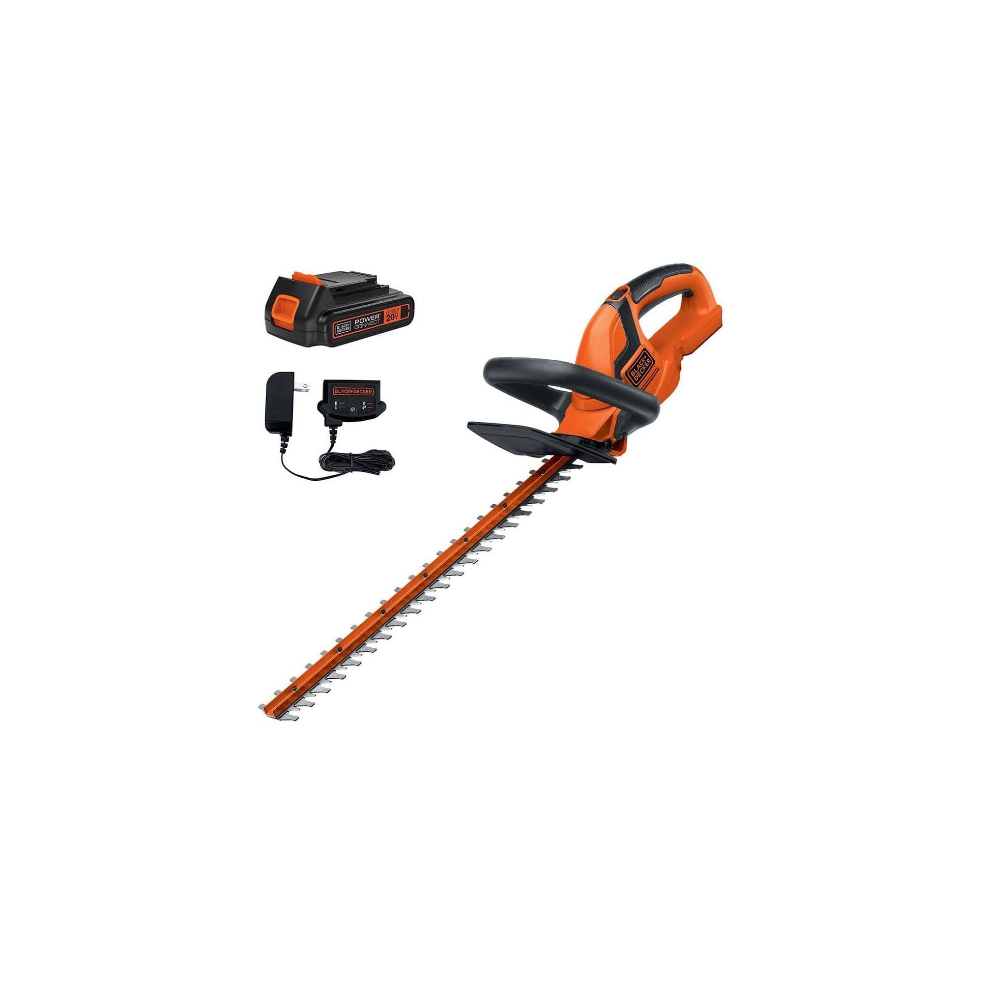 BLACK+DECKER 20V MAX Cordless Hedge Trimmer LHT2220 trimming hedges