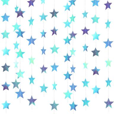 Patelai Glitter Star Garland, 130 Feet | Mubboo