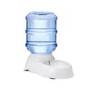 Amazon Basics Automatic Pet Water Dispenser and Gravity Food Feeder Set for Cat and Dog, Easy to Clean, 6-Pound Food Capacity, 1-Gallon, Small, Gray, Pack of 2