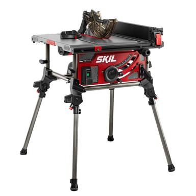 SKIL 15 Amp 10 Inch Portable Jobsite Table Saw with Folding Stand (TS6307‑00) | Mubboo