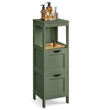 VASAGLE Corner Cabinet Forest Green | Mubboo