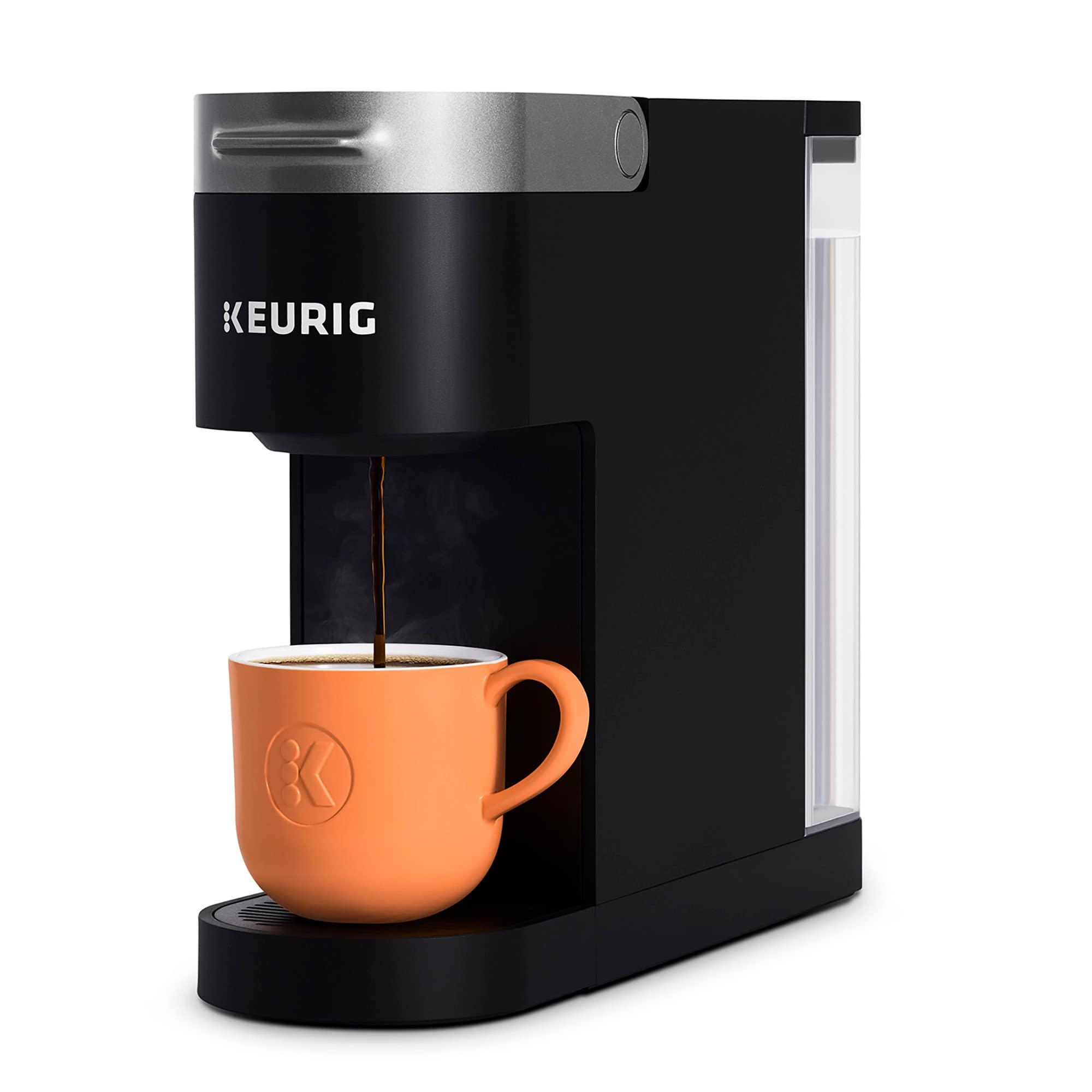 Keurig K-Slim Single Serve Coffee Maker in Black, front view