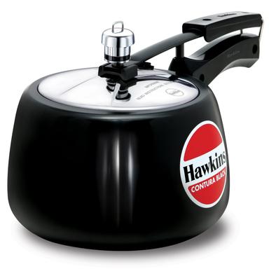 Hawkins 3 Litre Contura Black Pressure Cooker