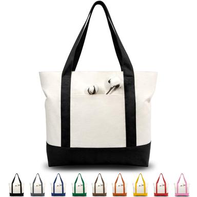 TOPDesign Canvas Grocery Tote (Reusable)