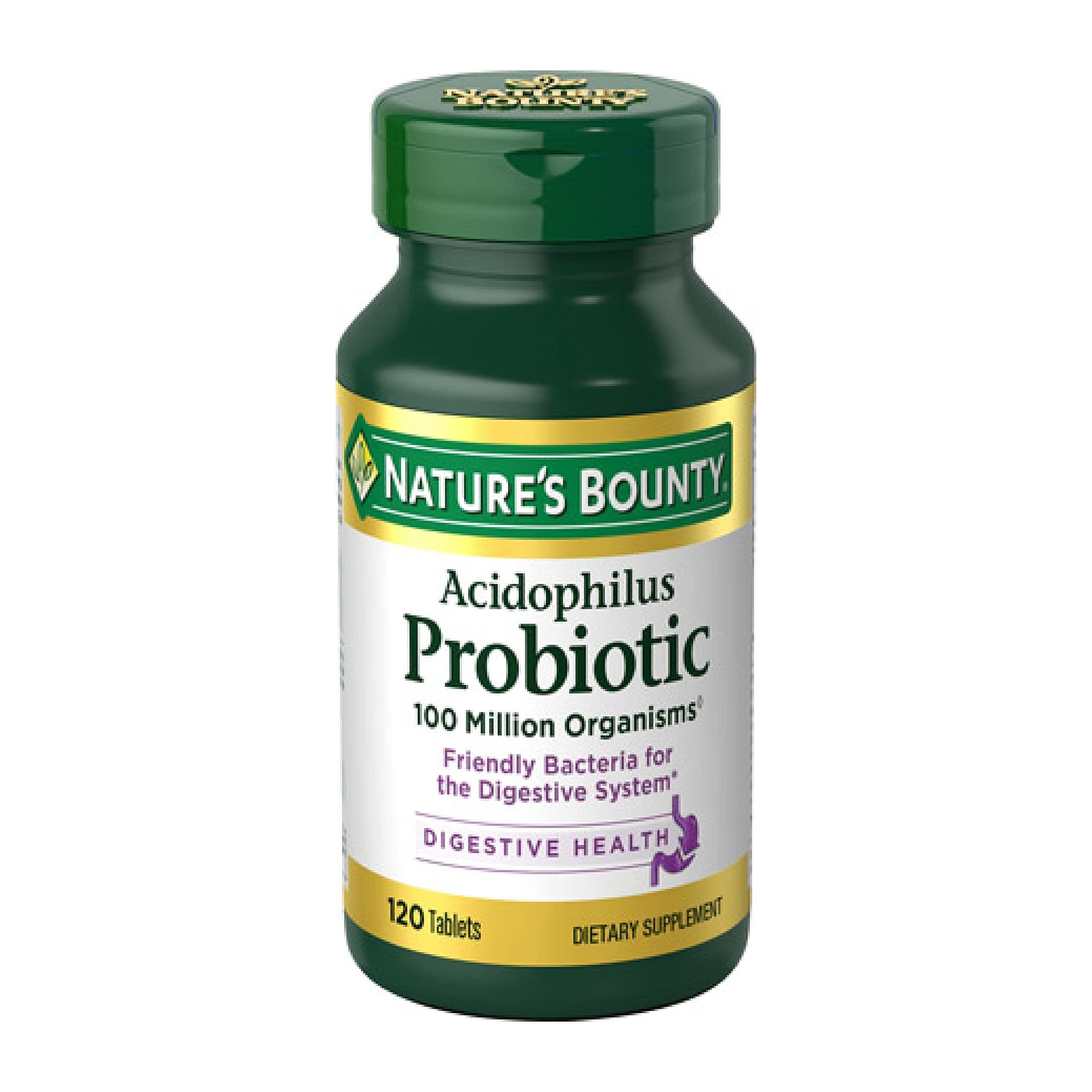 Nature's Bounty Probiotic supplement bottle