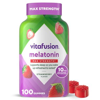 vitafusion Max Strength 10 mg Melatonin Gummies 100 Count