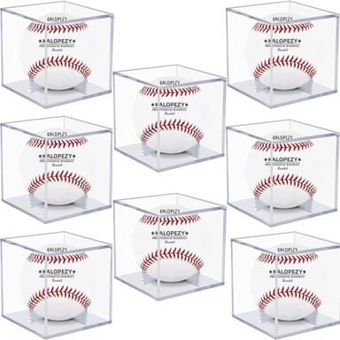 KALOPEZY 8-Pack Baseball Display Case, UV Protected | Mubboo