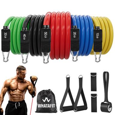 WHATAFIT Resistance Band Set with Accessories