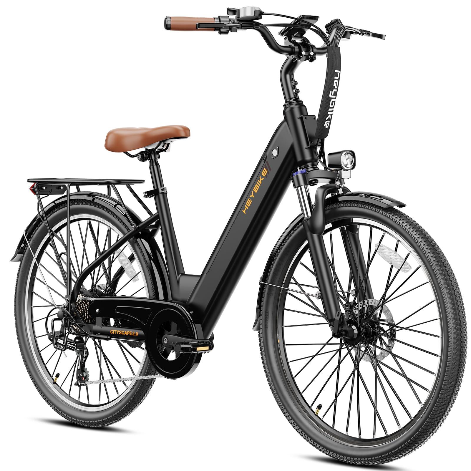 Heybike Cityscape 2.0 electric commuter bike in chalky white