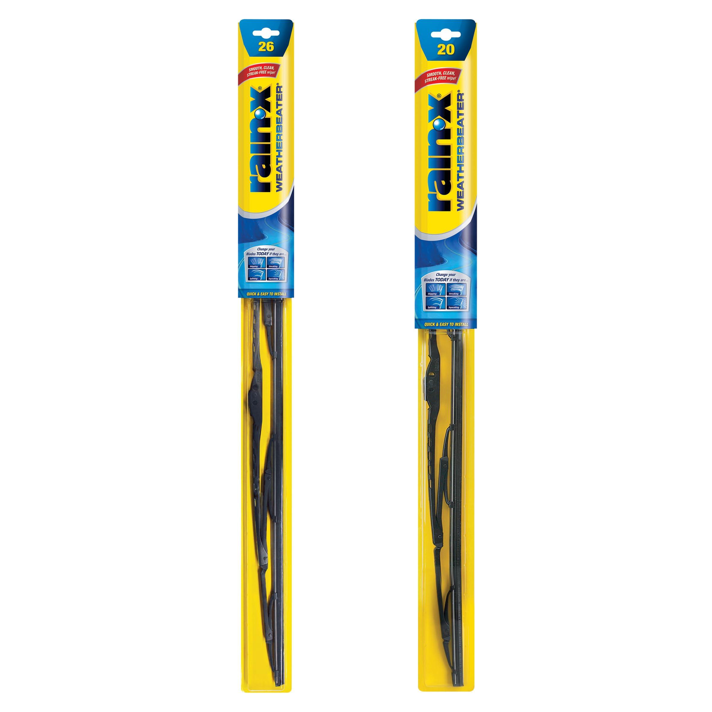 Rain-X 820249 WeatherBeater Wiper Blades, 26" and 20" Windshield Wipers (Pack of 2)