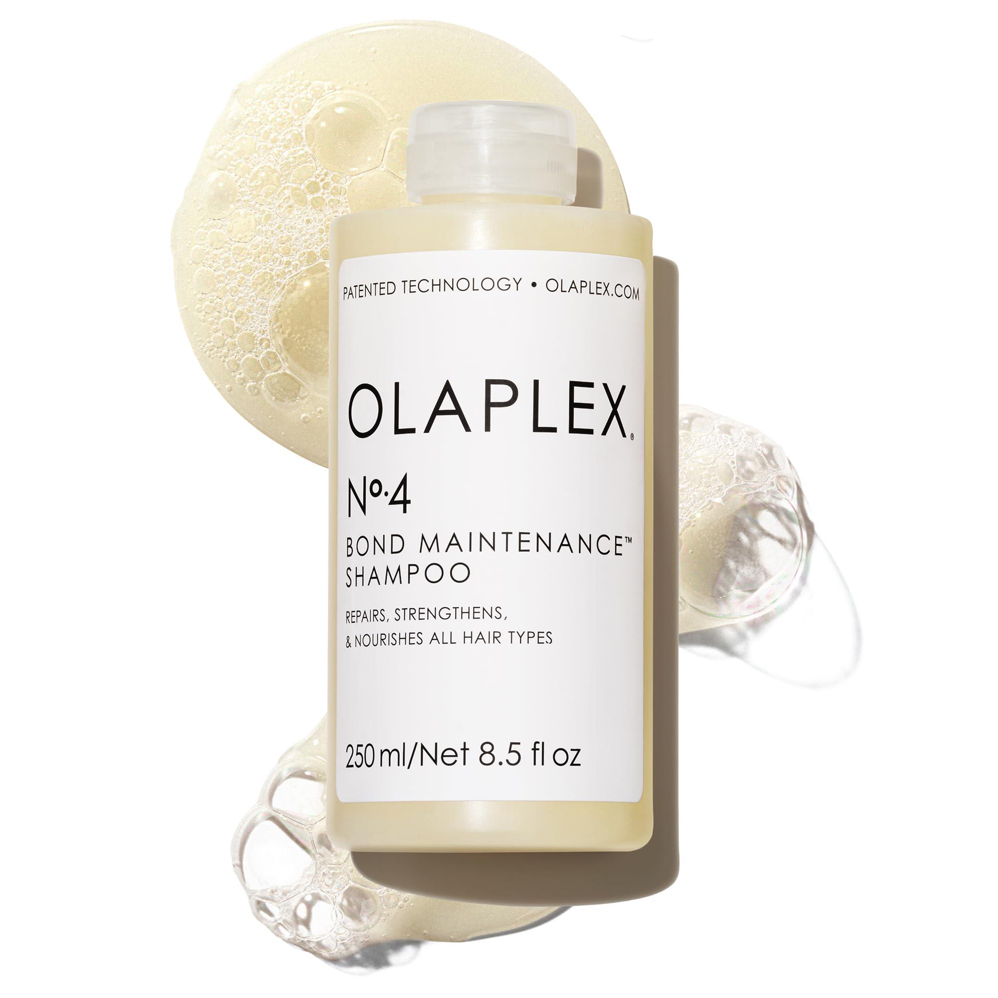 Olaplex Nº. 4 Bond Maintenance Shampoo bottle against a clean background
