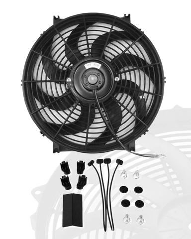 BLACKHORSE-RACING 12" Slim Radiator Fan