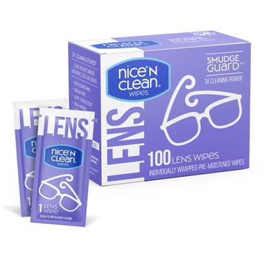 Nice 'n Clean SmudgeGuard Lens Cleaning Wipes (100 Count) | Mubboo