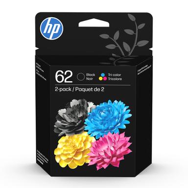 HP 62 Black/Tri-Color 2-Pack