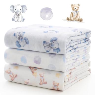Momcozy Muslin Swaddle Blankets, Breathable and Skin-Friendly Receiving Blankets