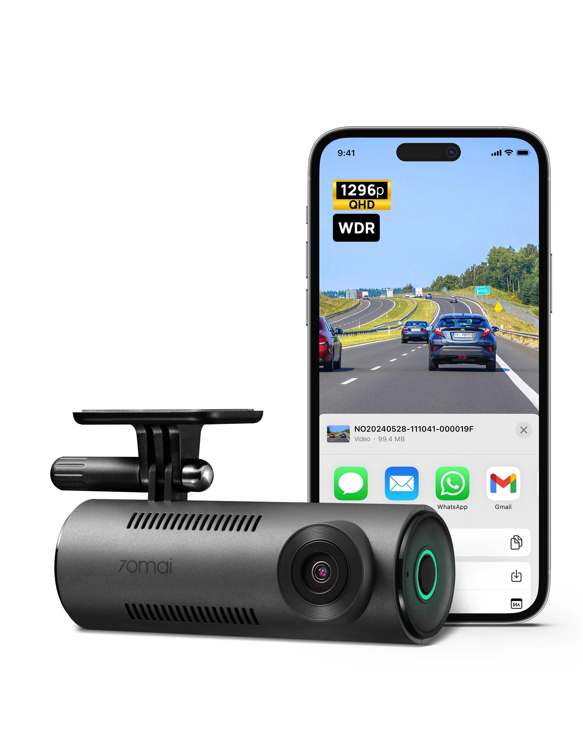 70mai Dash Cam M310 mounted on a car windshield