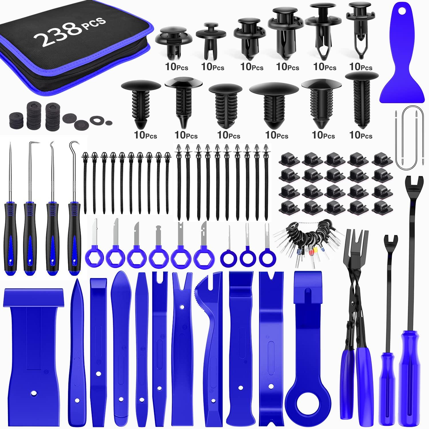 GOOACC 238Pcs Trim Removal Tool set with assorted pry tools