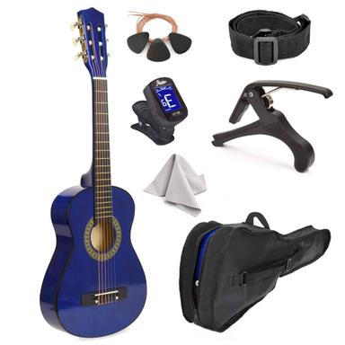 Master Play 30" Wood Classical Guitar with Case (Blue)