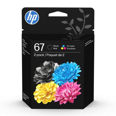 HP 67 Black/Tri-Color 2-Pack