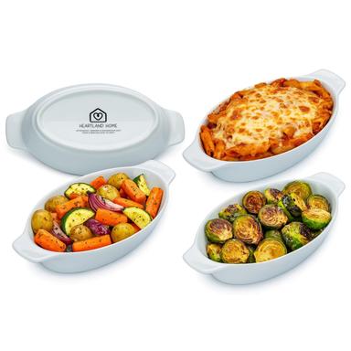 Heartland Home Porcelain Mini Casserole Dish, Set of 4