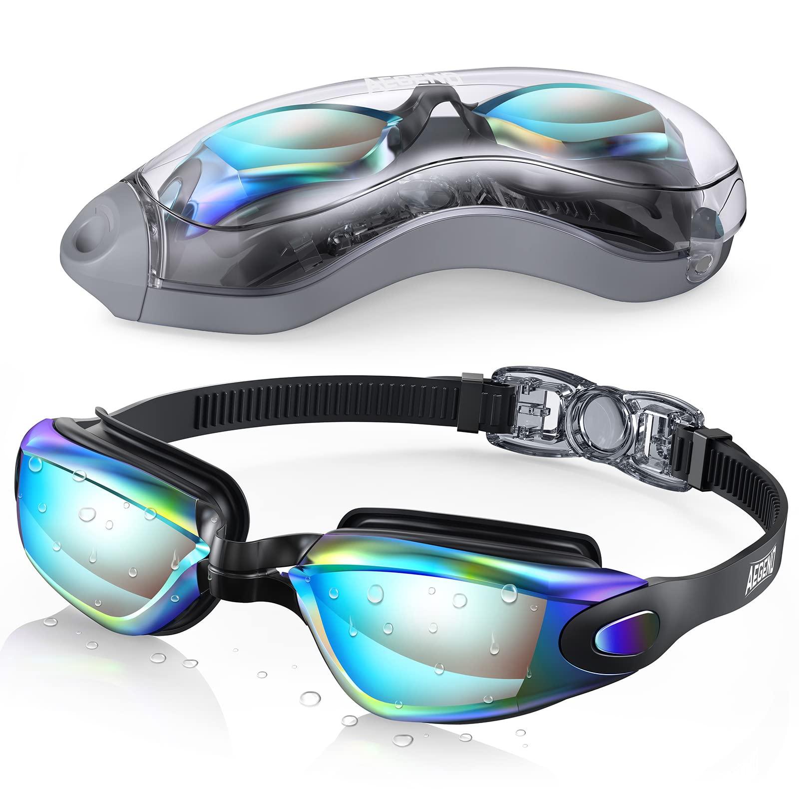 Aegend swim goggles with anti-fog and UV protection