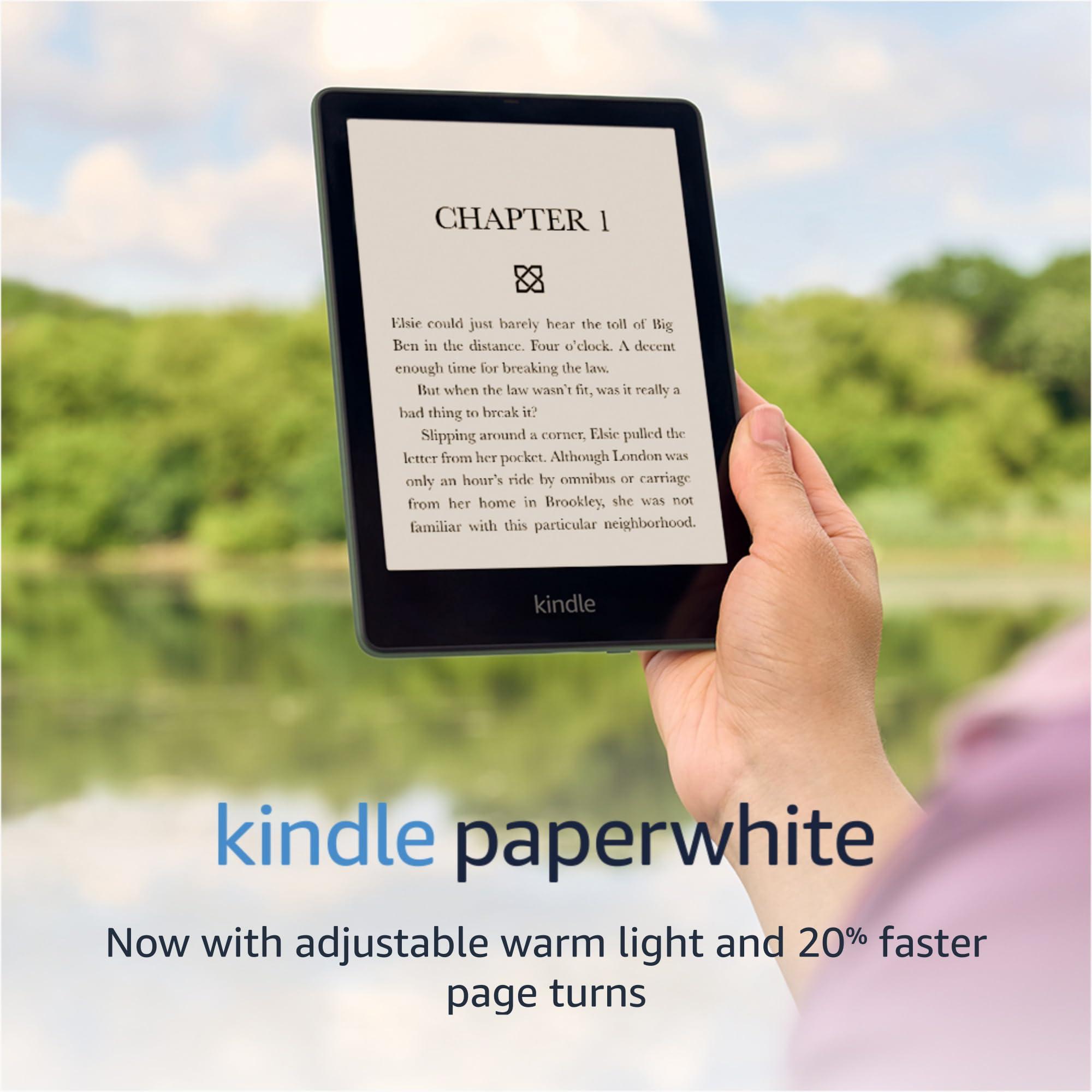 Amazon Kindle Paperwhite (16 GB) with larger display, adjustable warm light