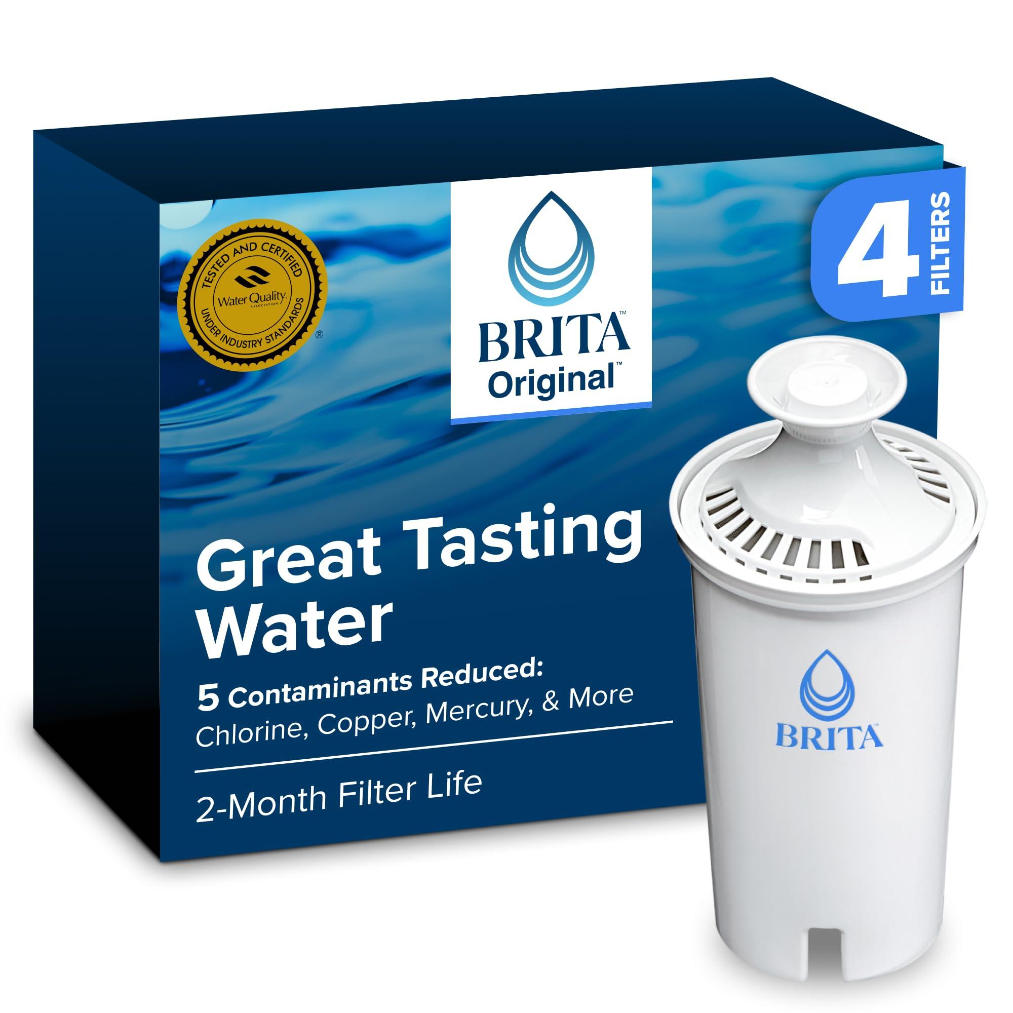 Brita Standard 4-pack water filter for pitchers and dispensers