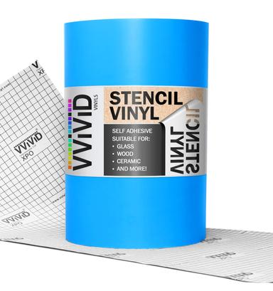 VViViD Blue Stencil Vinyl Masking Film with Anti-Bleed Technology