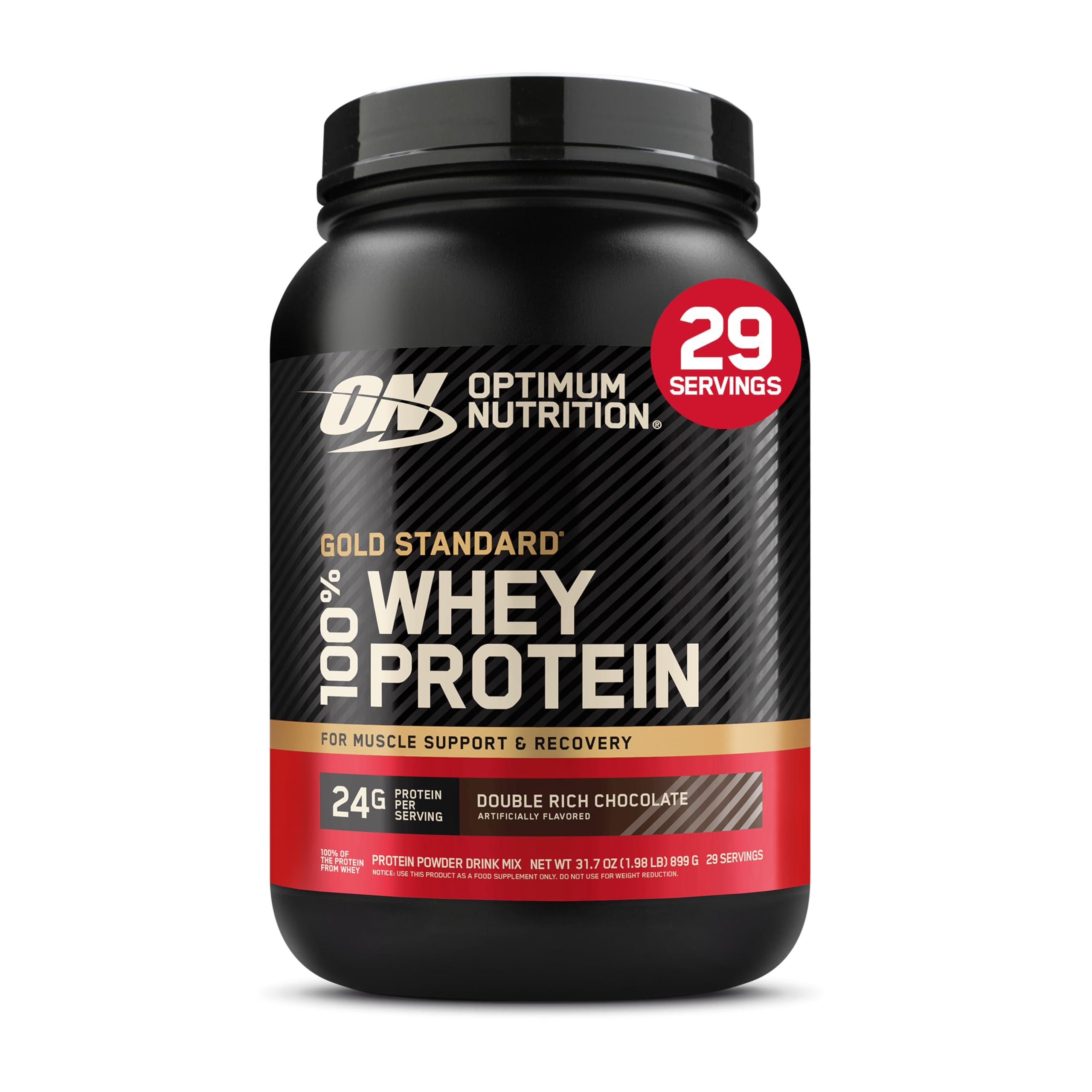 Optimum Nutrition Gold Standard Whey Protein Double Rich Chocolate tub