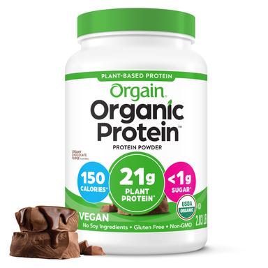 Orgain Organic Vegan Protein Powder, Creamy Chocolate Fudge