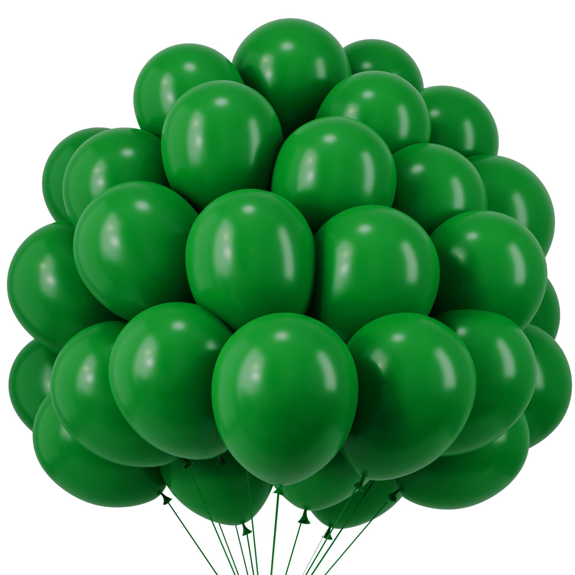 RUBFAC Green Balloons 120-Pack