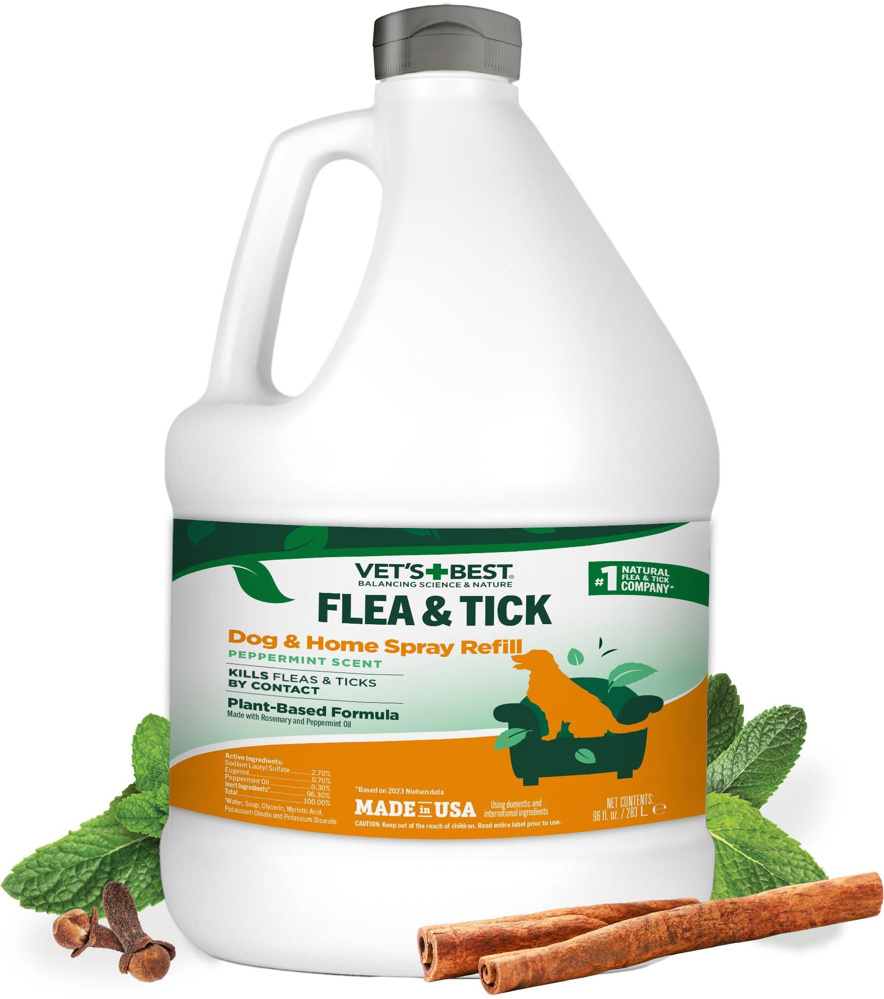 Vet's Best Flea and Tick Home Spray 96 oz refill bottle
