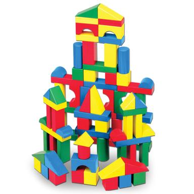 Melissa & Doug Wooden Building Blocks 100-Piece