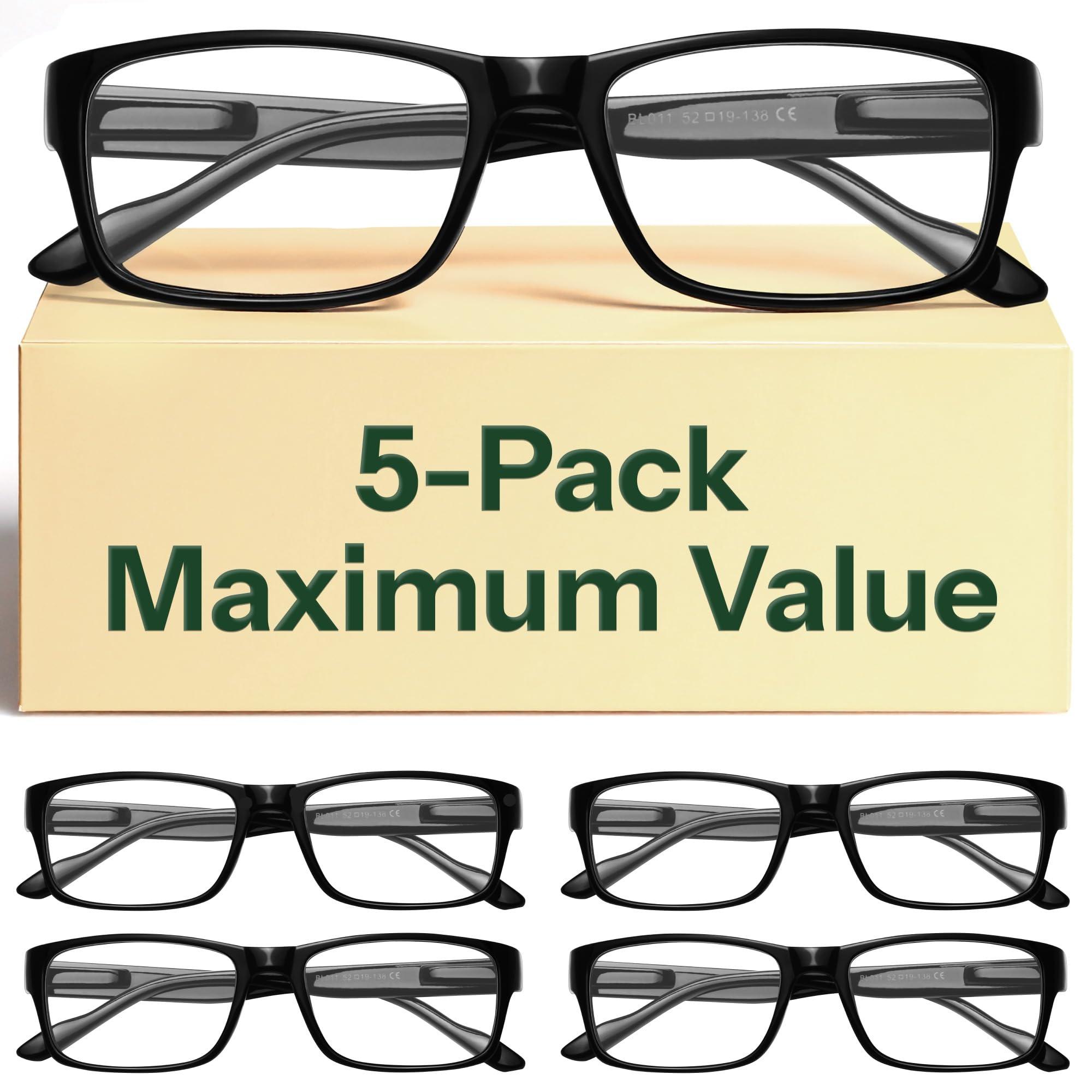 Gaoye Professional Reading Glasses 5-pack with blue light protection