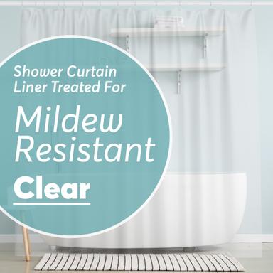 BigFoot Clear Shower Curtain Heavy-Duty