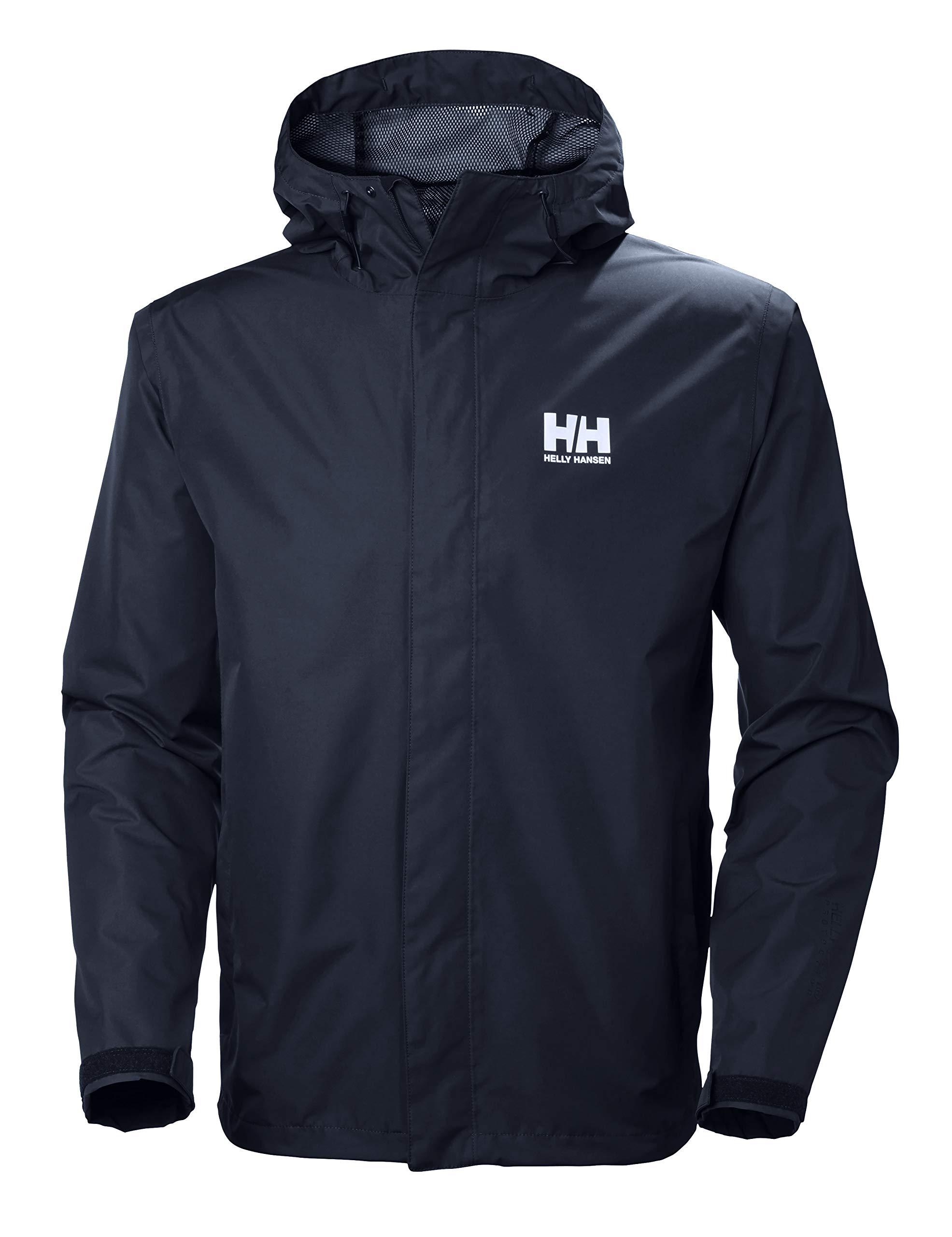 Helly Hansen Seven J Jacket in navy blue, front view
