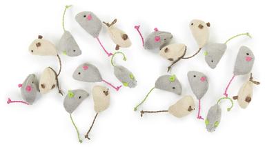 SmartyKat Skitter Critters Catnip Mice Plush Cat Toy Value Pack | Mubboo
