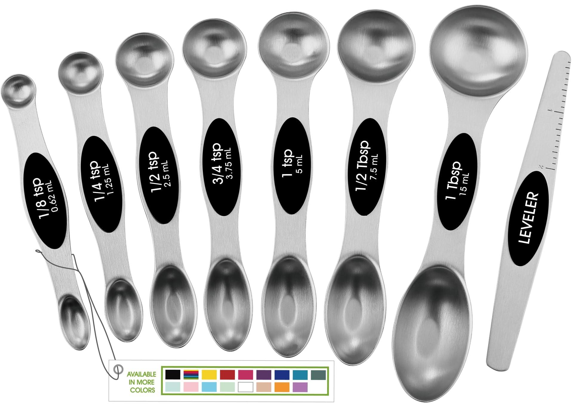 Spring Chef Stainless Steel Magnetic Measuring Spoons Set