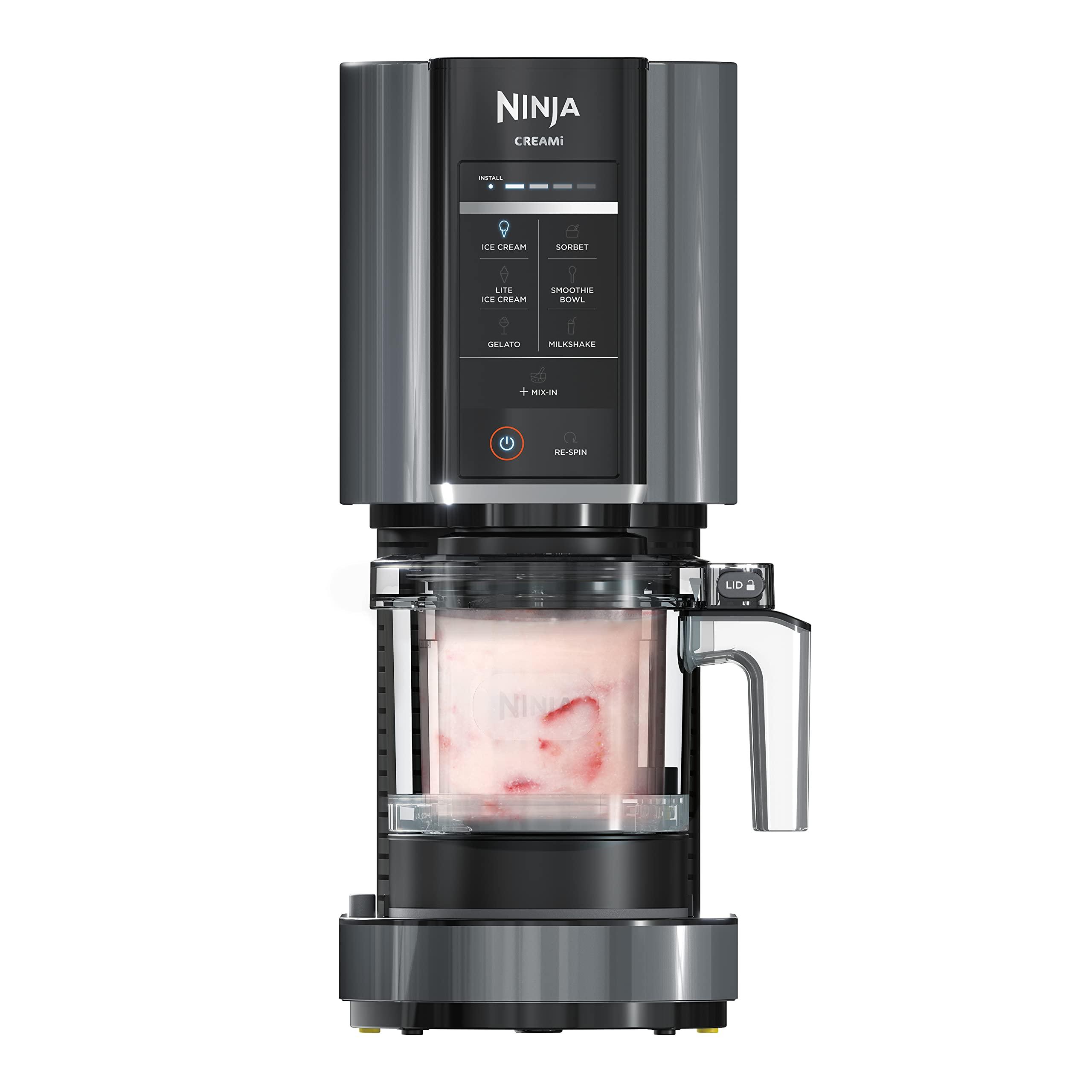 Ninja CREAMi ice cream maker with pint and paddle