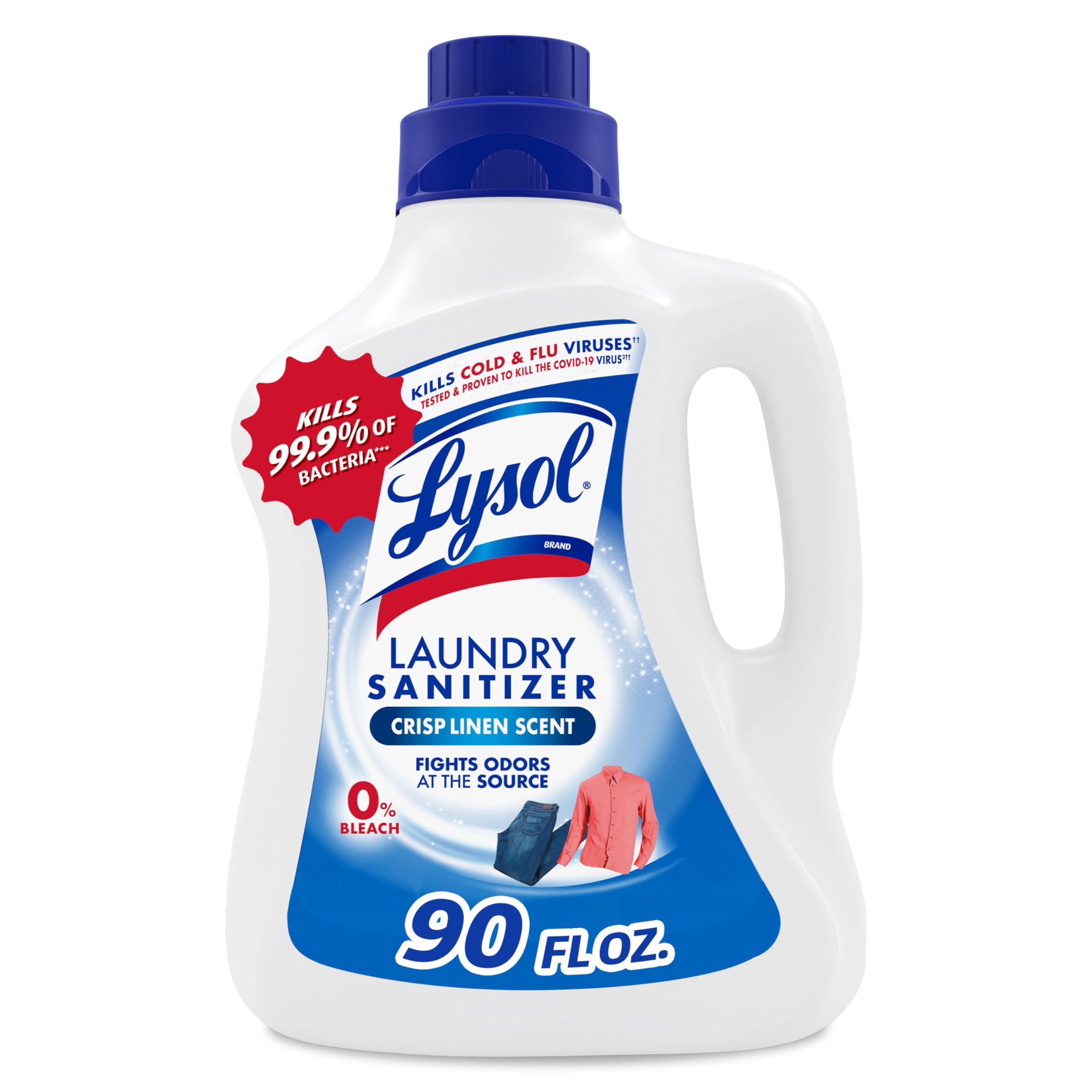Bottle of Lysol Laundry Sanitizer Additive, Crisp Linen