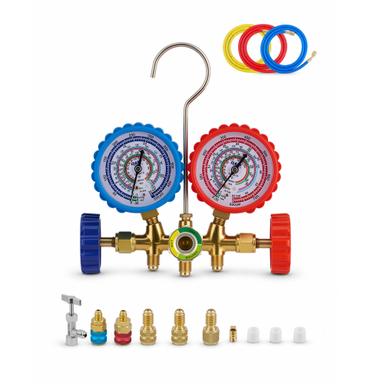 Orion Motor Tech 3-Way AC Manifold Gauge Set for Multiple Systems | Mubboo